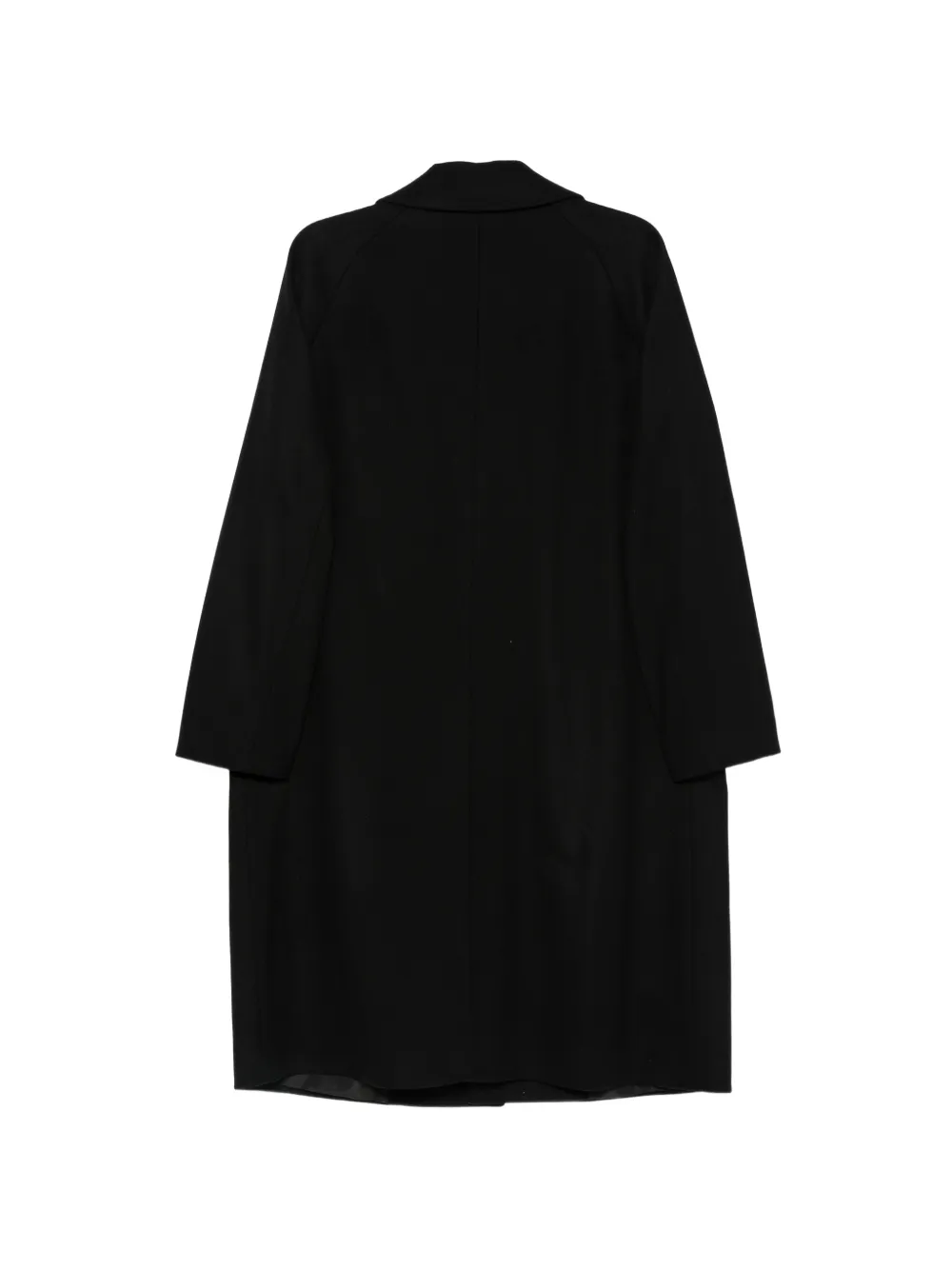 Hevo single-breasted notched-lapel coat Zwart