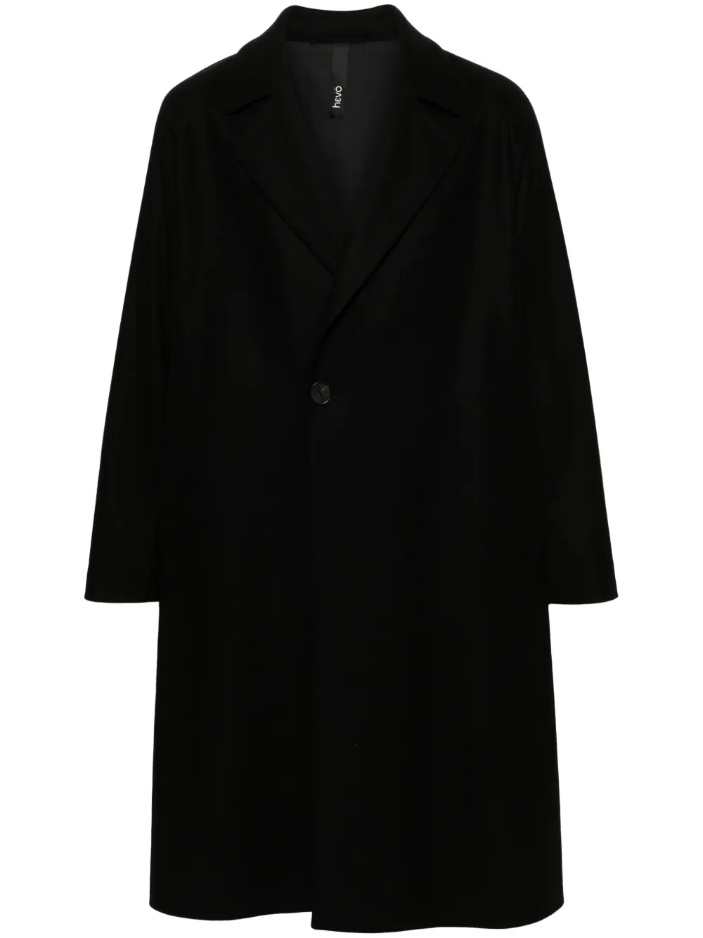 Hevo single-breasted notched-lapel coat - Nero