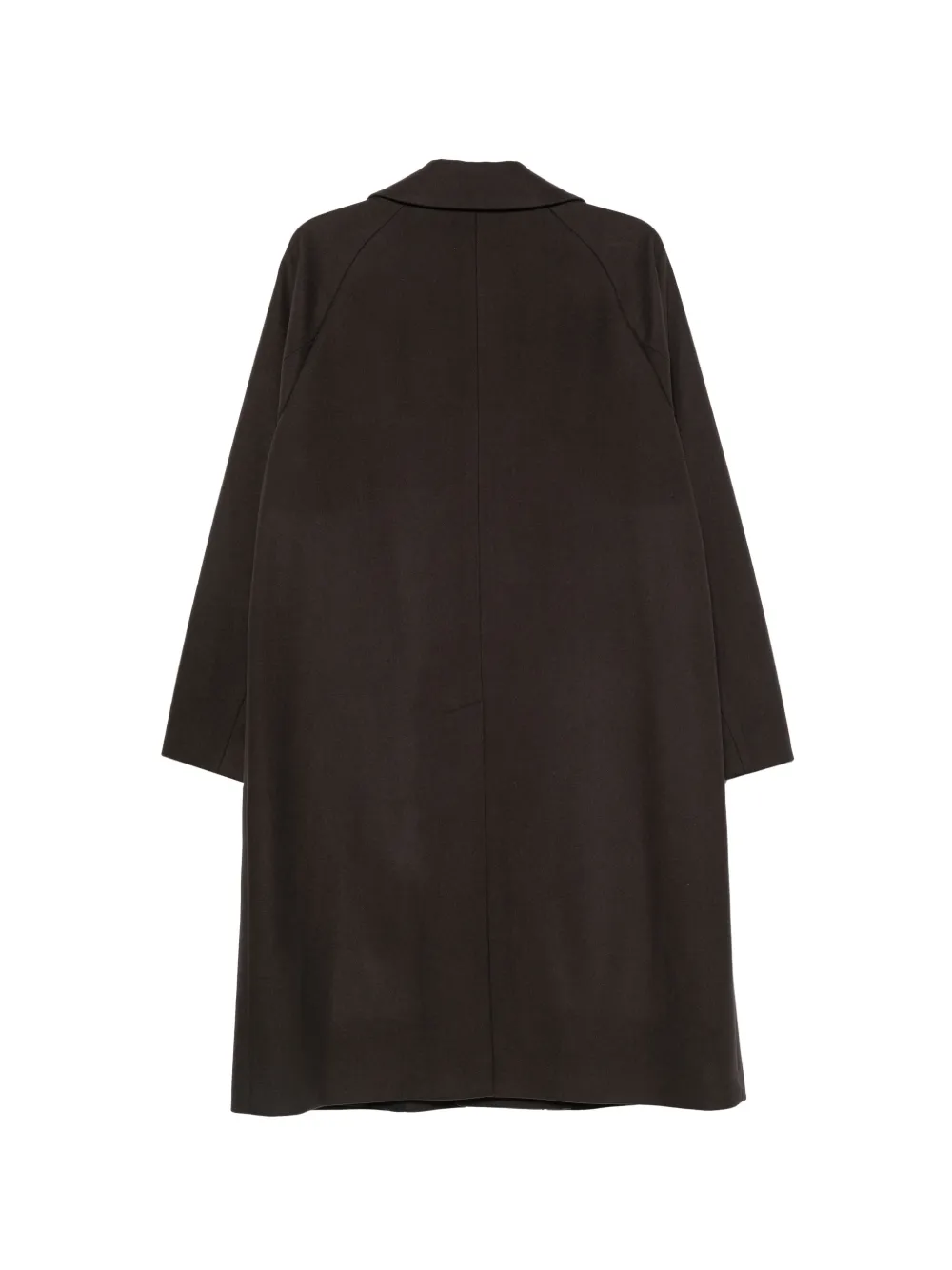 Hevo single-breasted notch-lapels coat Bruin