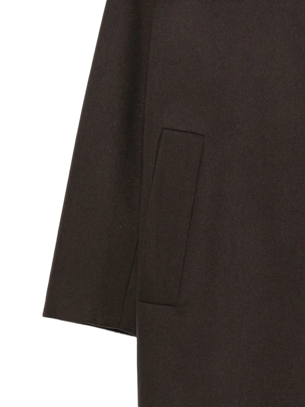 Hevo single-breasted notch-lapels coat Bruin