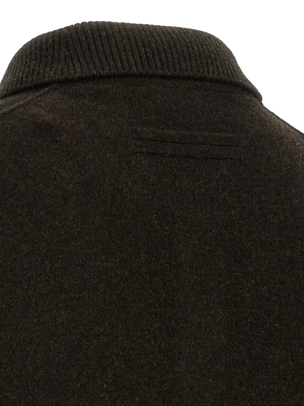 Zegna long-sleeved button-front polo shirt Bruin