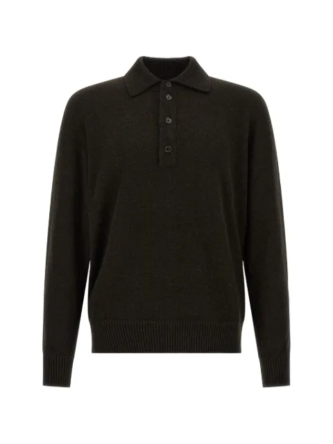 Zegna long-sleeved button-front polo shirt
