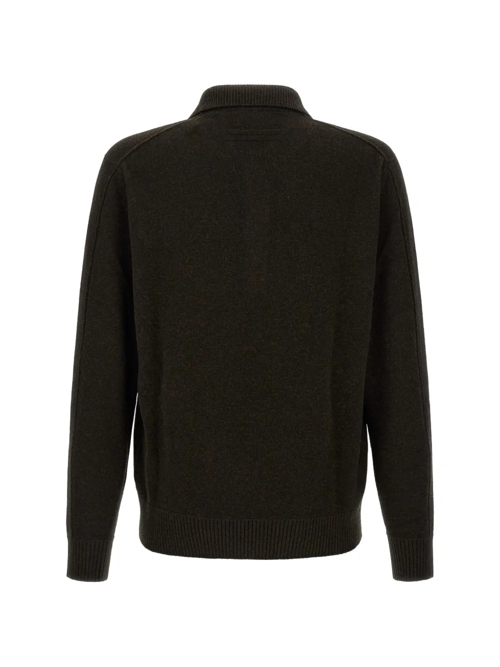 Zegna long-sleeved button-front polo shirt Bruin