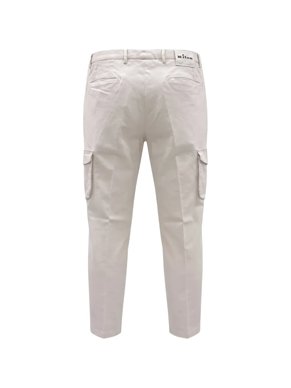 Kiton Straight cargo broek Wit
