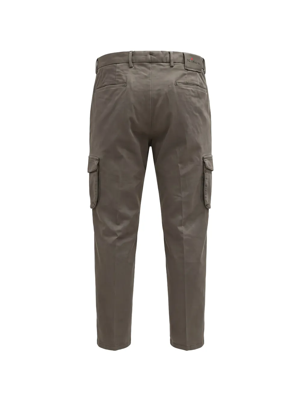 Kiton logo-patch cargo pants Grijs