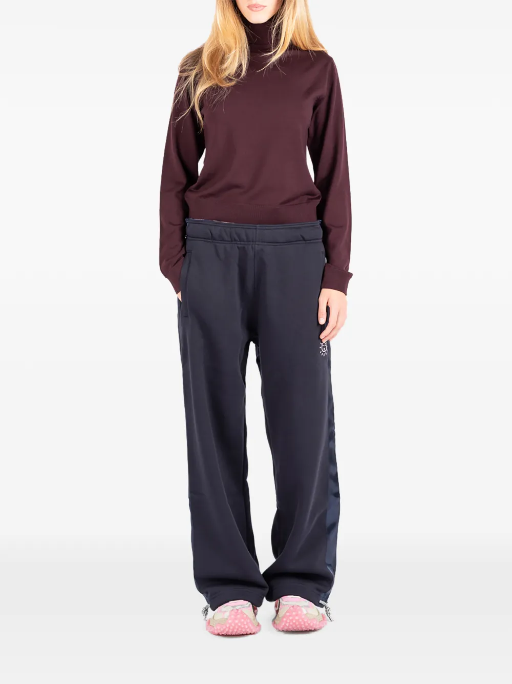 Société Anonyme Lisa roll-neck wool sweater Rood