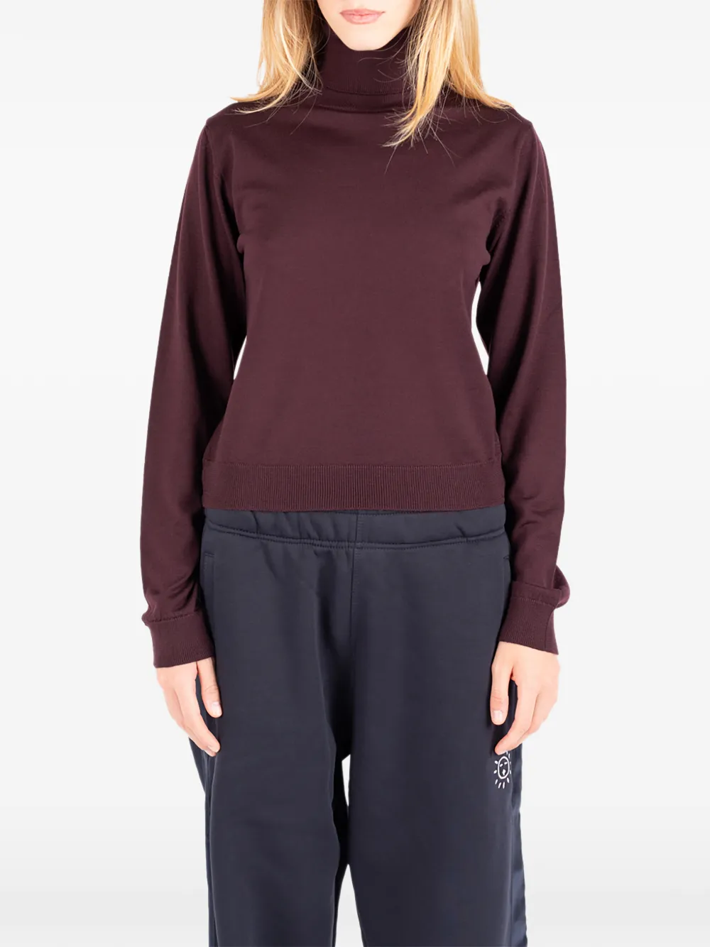 Société Anonyme Lisa roll-neck wool sweater Rood