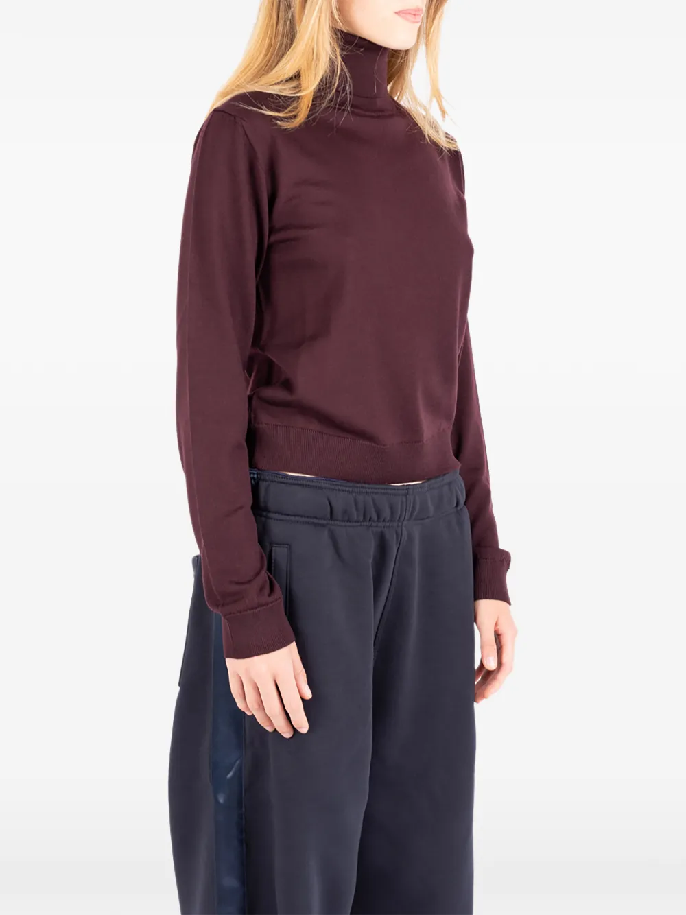 Société Anonyme Lisa roll-neck wool sweater Rood