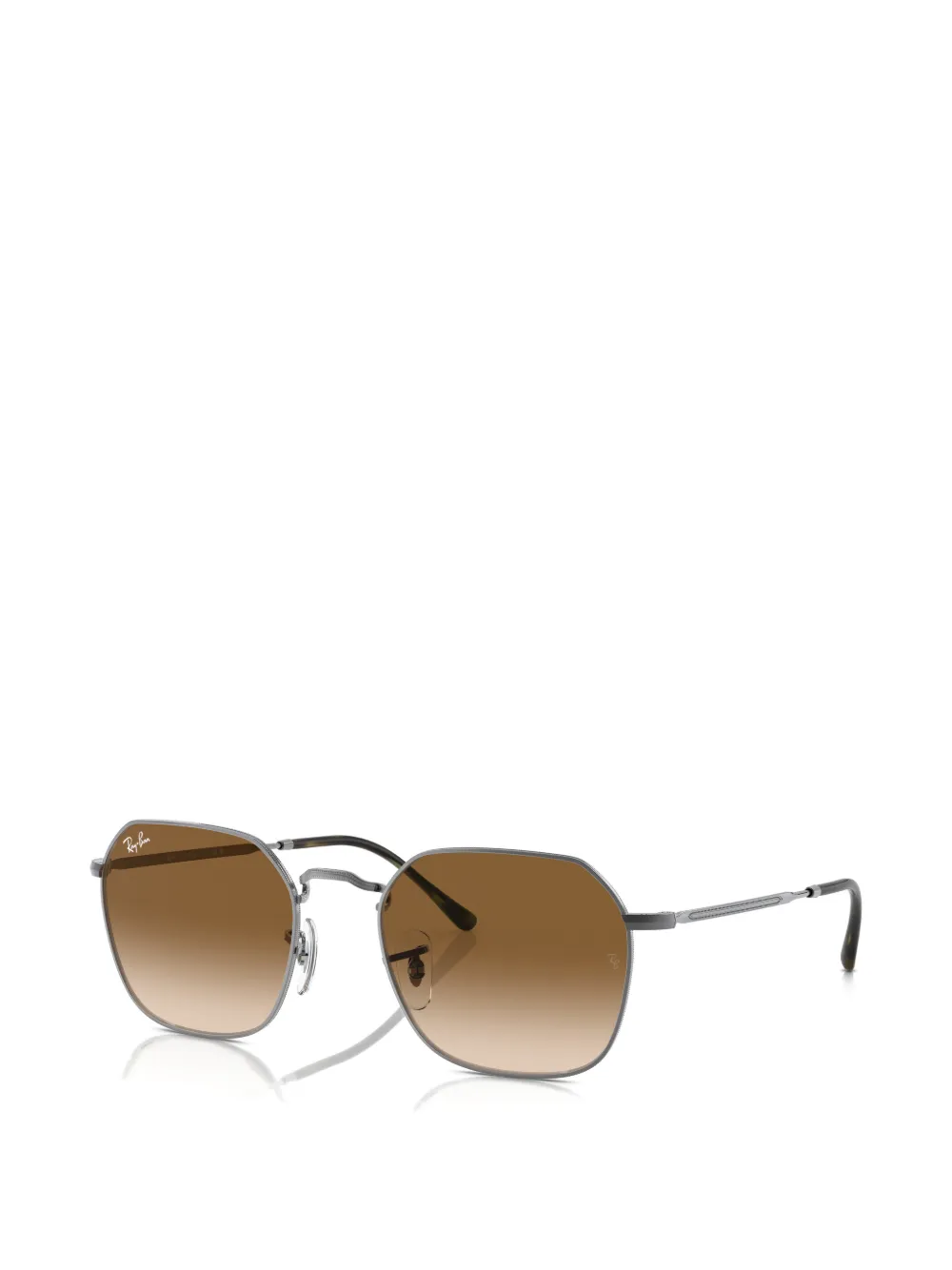 Ray-Ban Zonnebril met geometrisch montuur Zilver