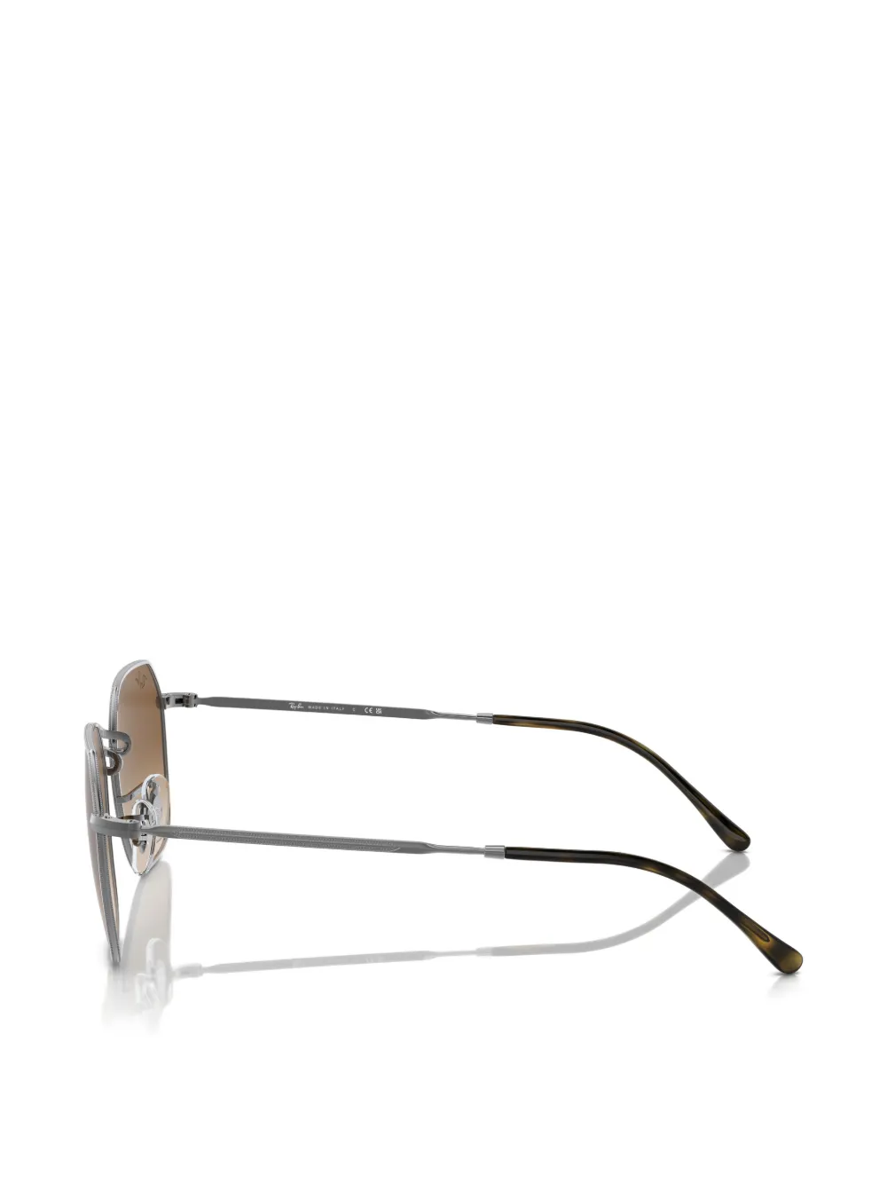 Ray-Ban Zonnebril met geometrisch montuur Zilver