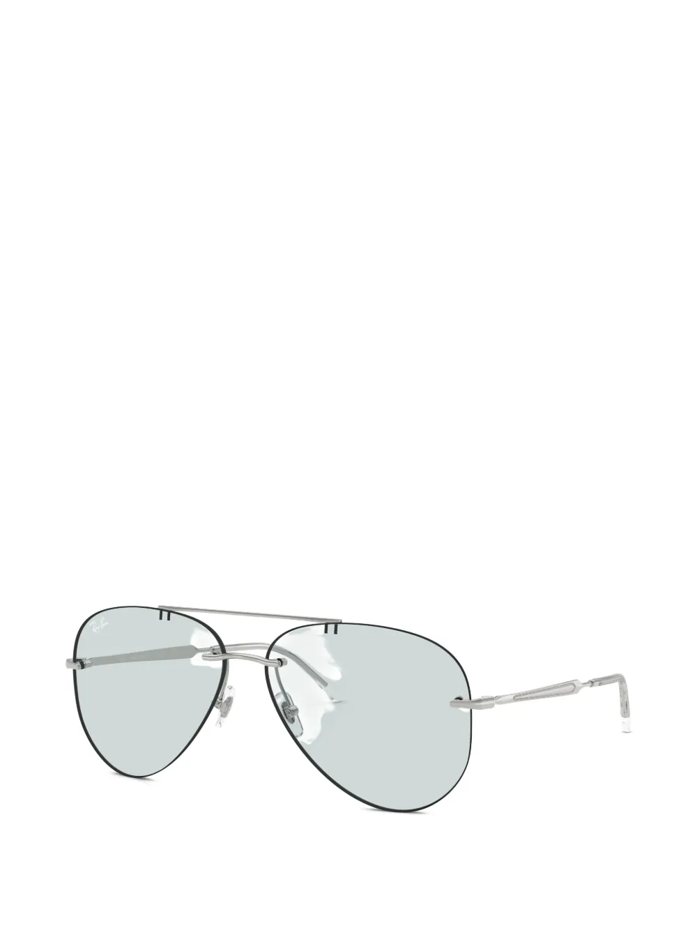 Ray-Ban rimless pilot-frame sunglasses Zilver