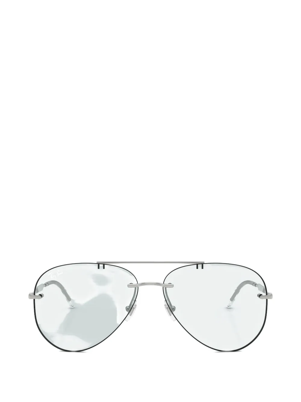 Ray-Ban rimless pilot-frame sunglasses Zilver