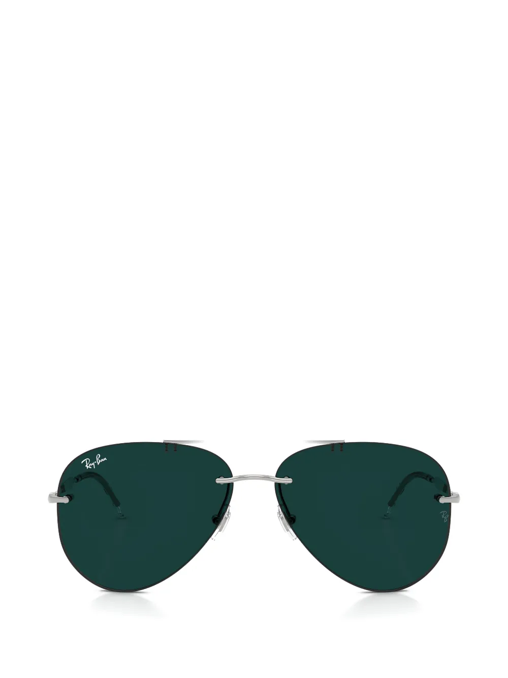 Ray-Ban rimless pilot-frame sunglasses Zilver