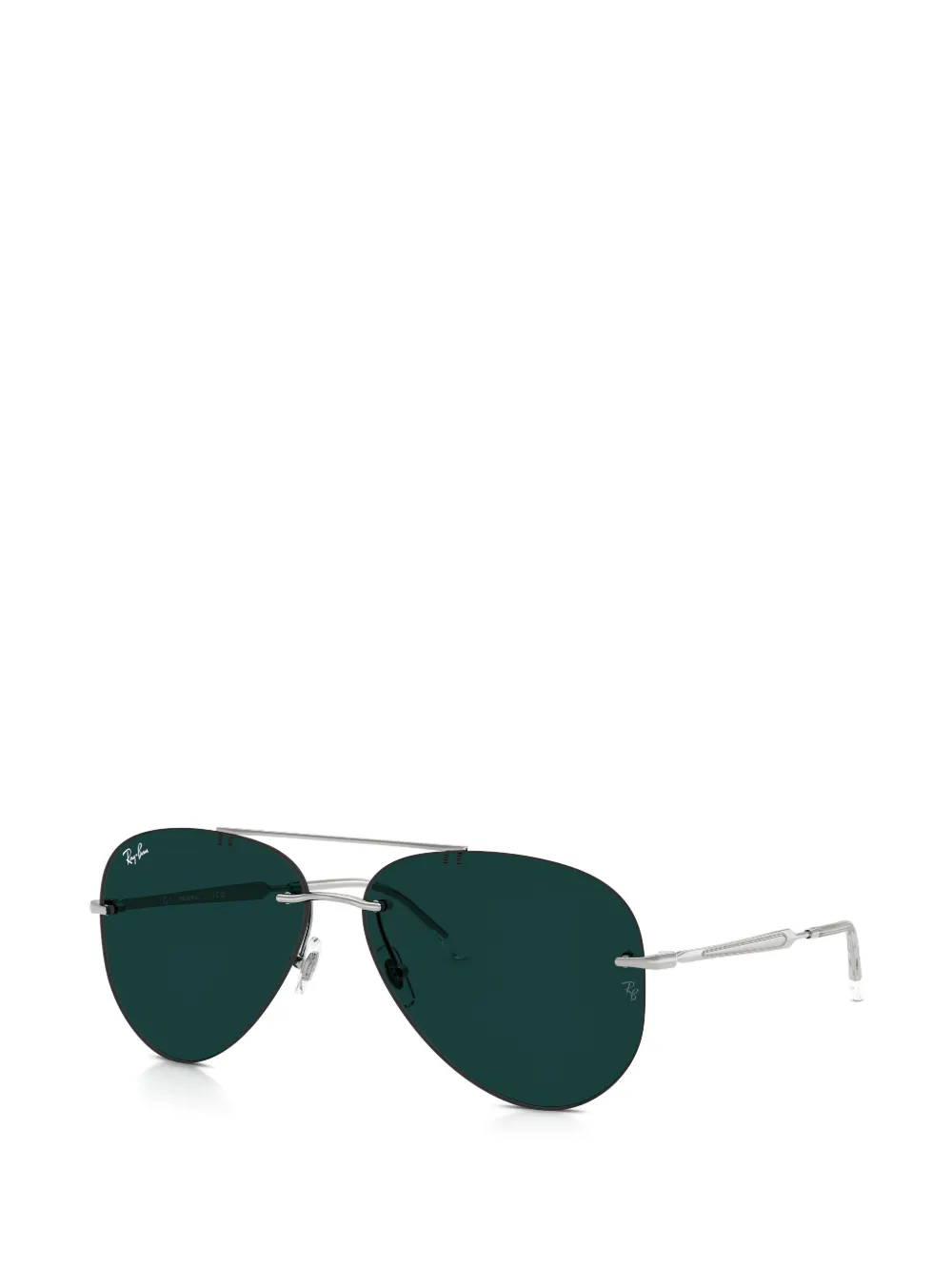 Ray-Ban rimless pilot-frame sunglasses Zilver