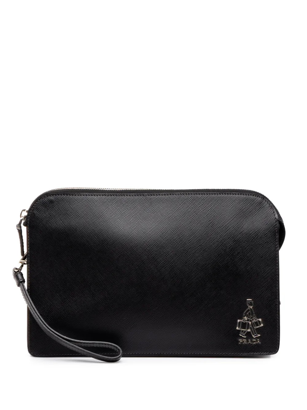 Prada Pre-Owned 2010-2026 Saffiano Bellboy clutch bag - Nero