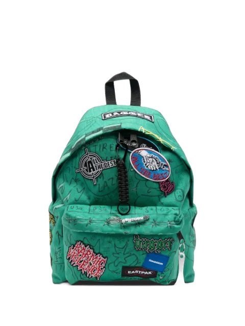 DAGGER patch-detail graffiti-print backpack