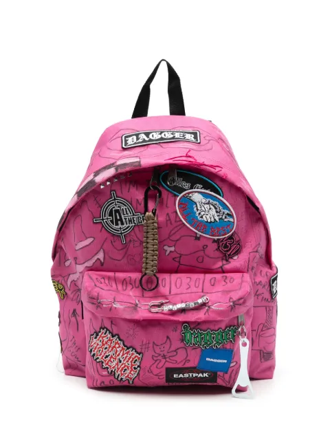 DAGGER x Eastpack patch-detail graffiti-print backpack