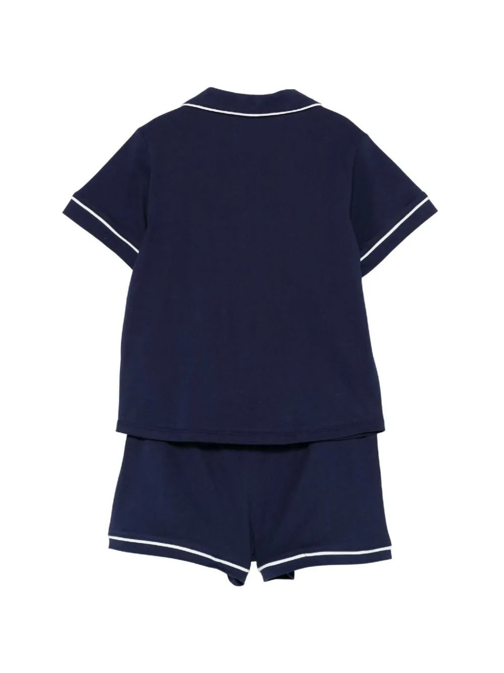 POLO RALPH LAUREN KIDS piping-detail jersey pajamas Blauw