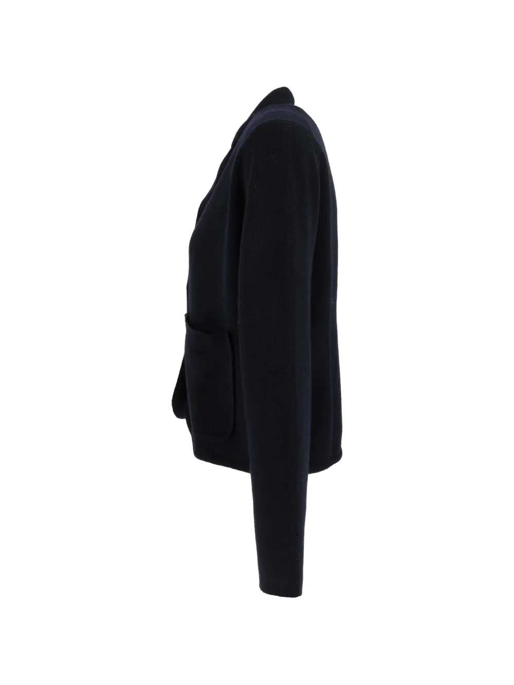 Allude button-up patch-pocket cardigan Blauw