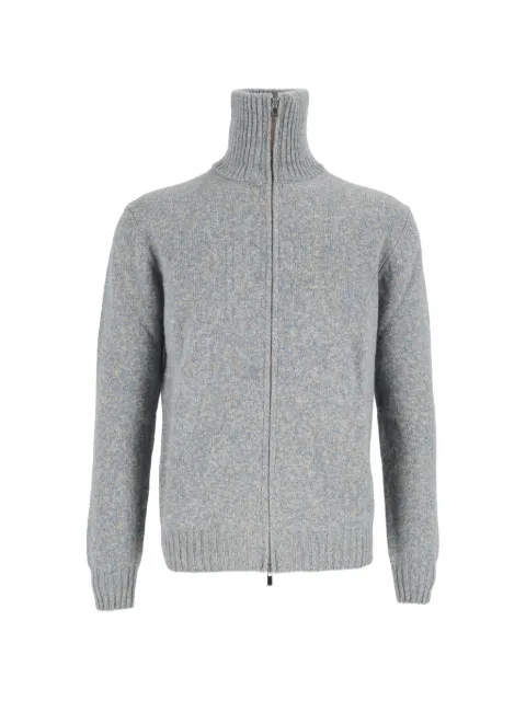 Settefili Cashmere high-neck zip-up sweater