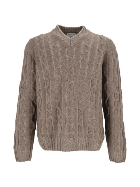 Settefili Cashmere cable-knit V-neck sweater