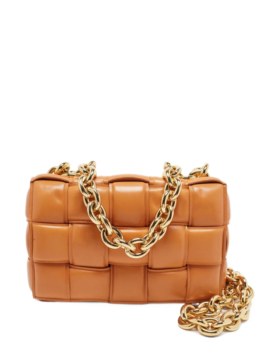 Bottega Veneta Pre-Owned maxi Cassette Padded shoulder bag - Orange