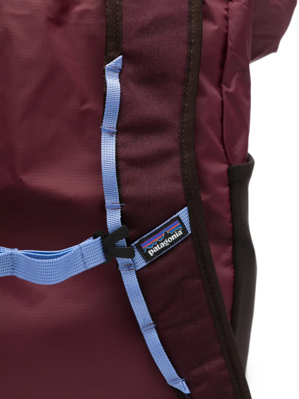 Patagonia logo-patch drawstring tote bag Rood