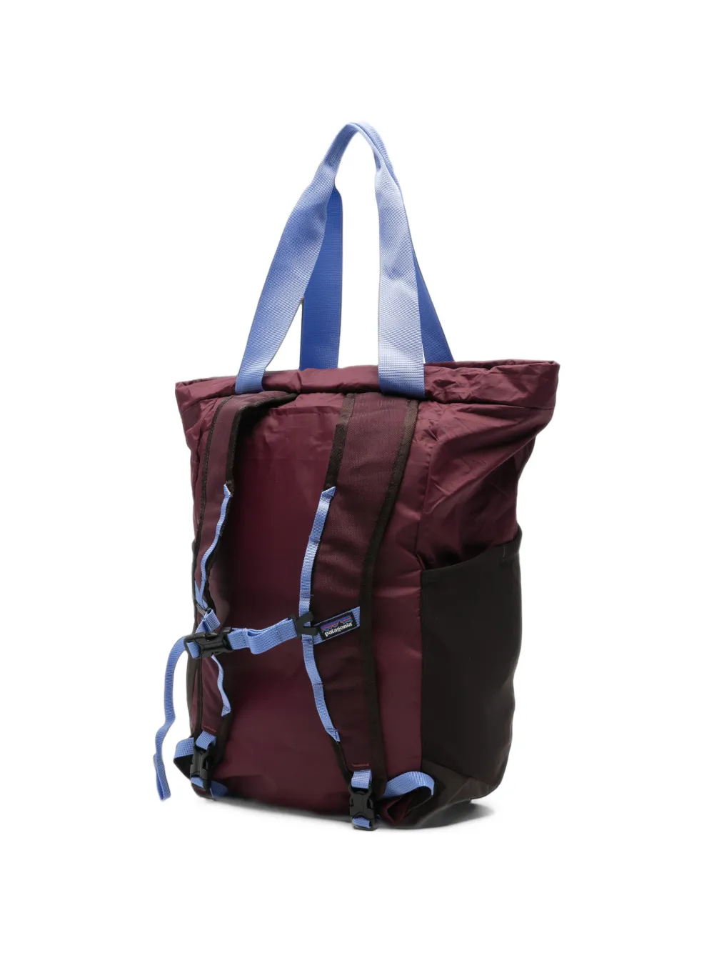 Patagonia logo-patch drawstring tote bag Rood