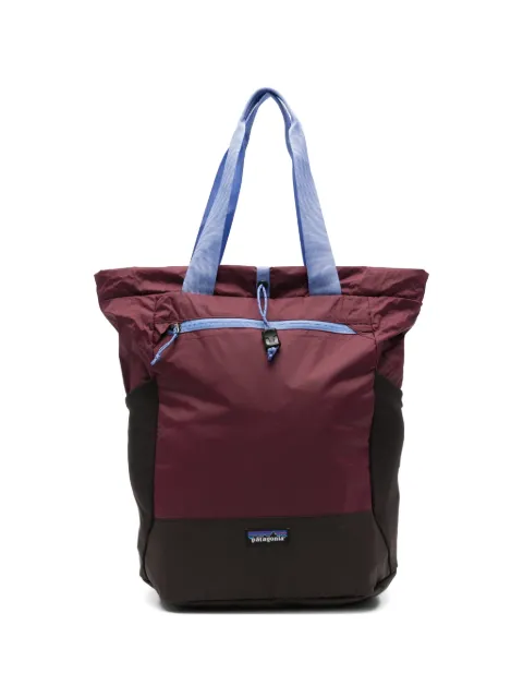 Patagonia tote con cordones y parche del logo