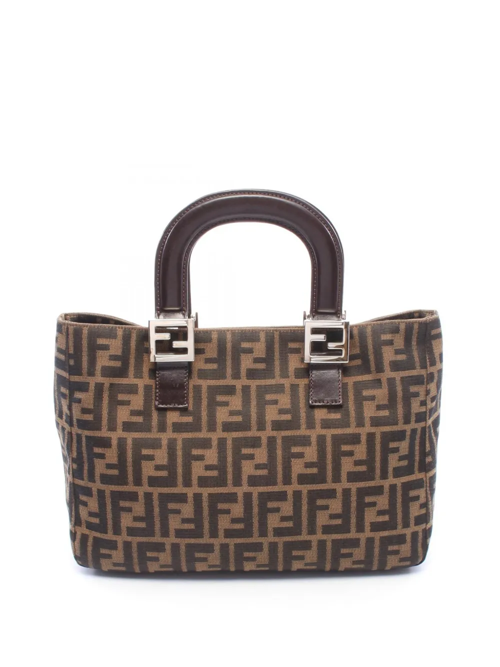 Fendi Pre-Owned 1990-2000 Zucca Canvas handbag - Braun