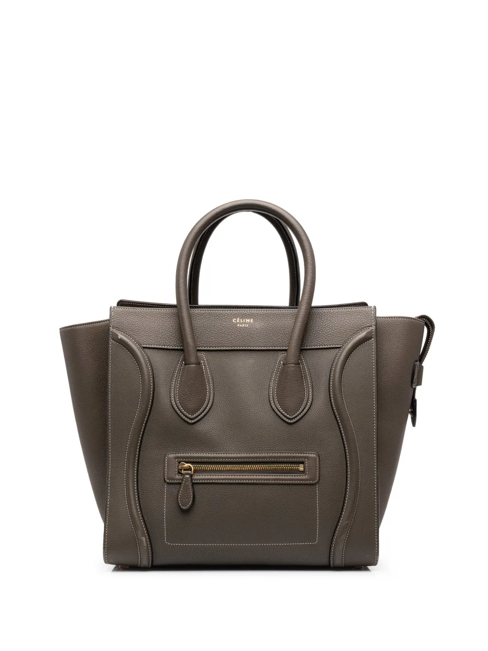 Celine Pre-Owned 2017 Mini Grained Calfskin Luggage tote bag - Grey