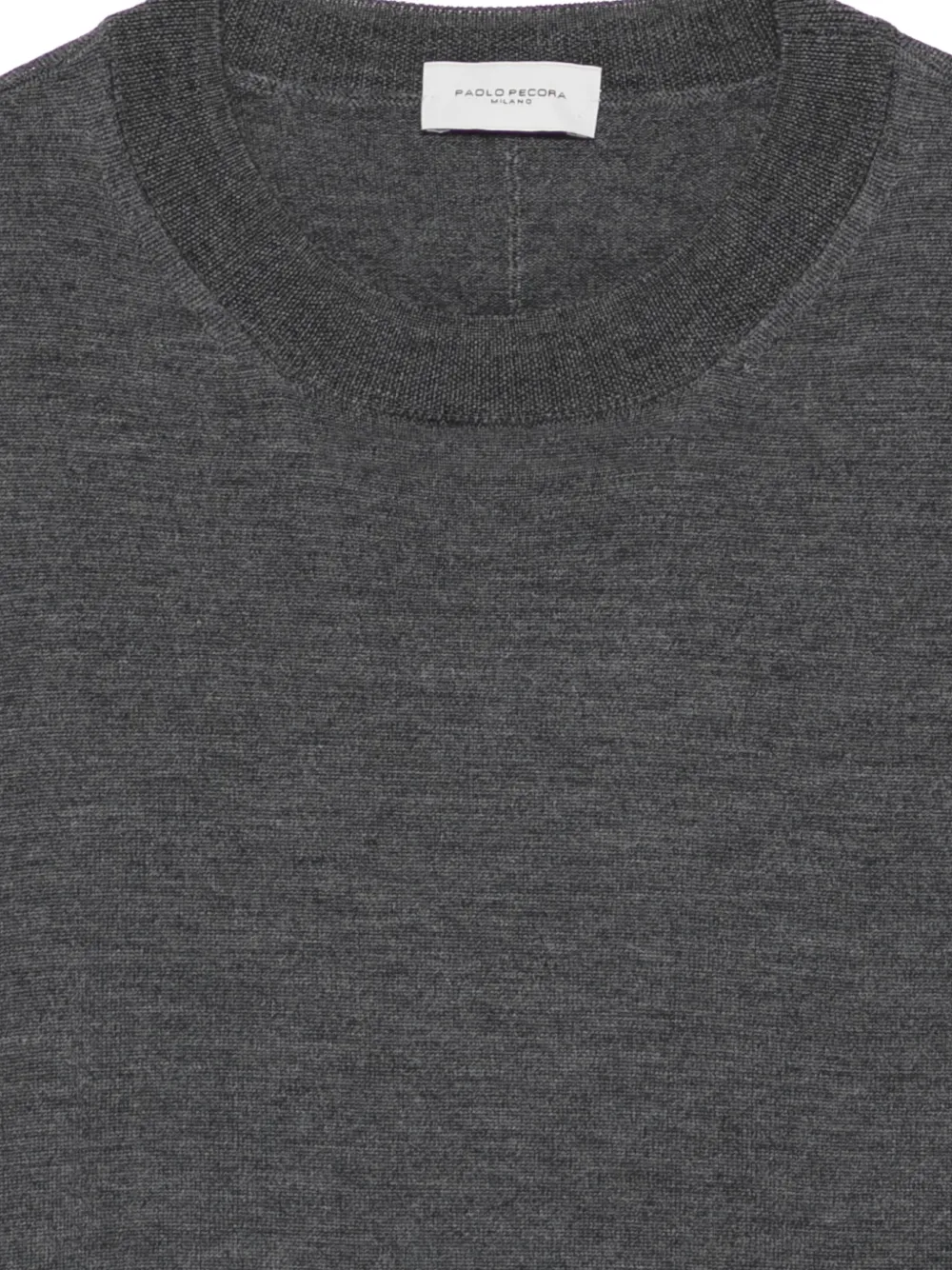 Paolo Pecora Kids crew-neck wool sweater Grijs