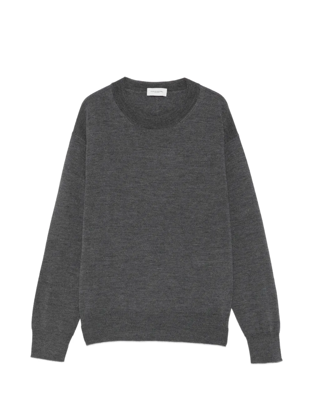 Paolo Pecora Kids crew-neck wool sweater Grijs