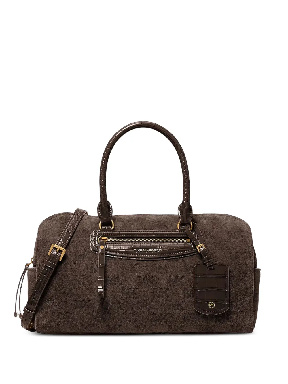 Michael Kors Women’s Medium Duffle Satchel, Chocolate - Marrone