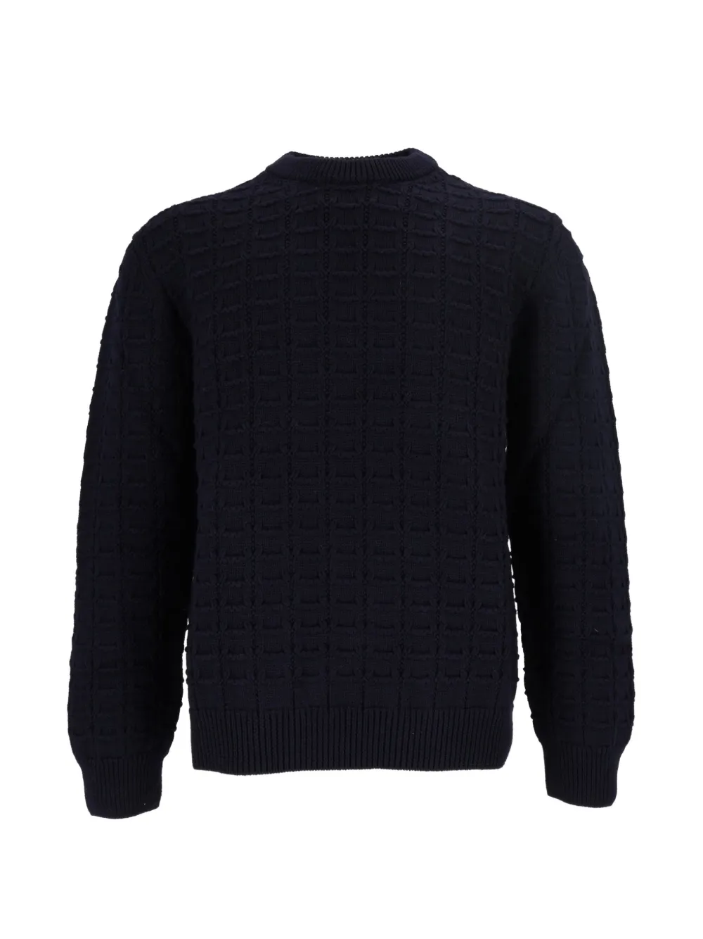 Settefili Cashmere waffle-knit wool sweater - Blue