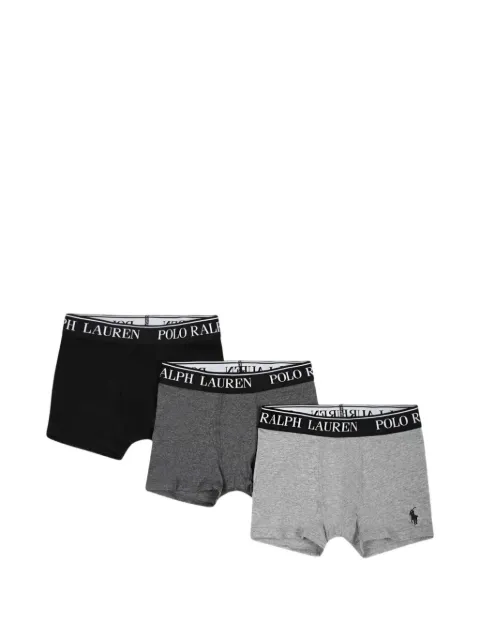 POLO RALPH LAUREN KIDS logo-waistband boxers (set of three)