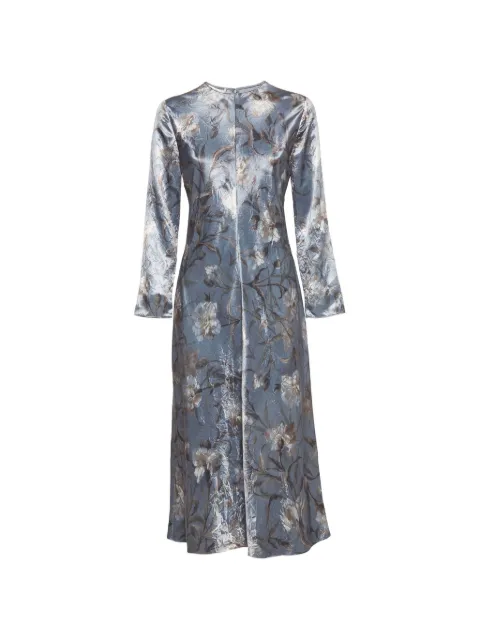 Vince floral-print satin maxi dress