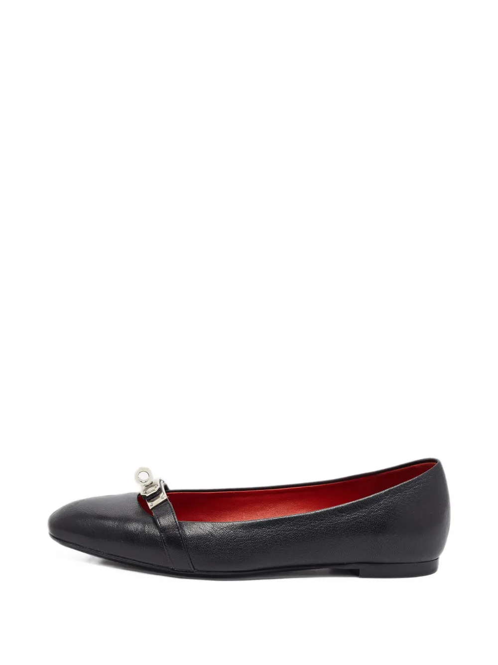 Hermès Pre-Owned Bilbao Ballerinas mit Schnalle - Schwarz
