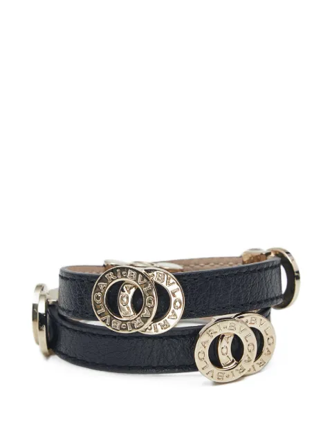 Bvlgari Pre-Owned Circle leather bracelet