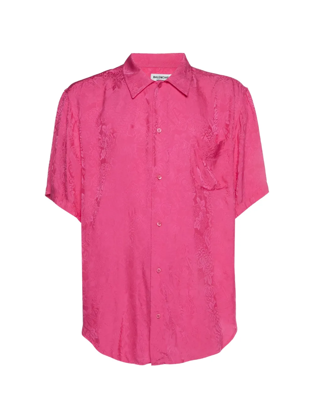 Balenciaga Pre-Owned floral-jacquard shirt - Rosa