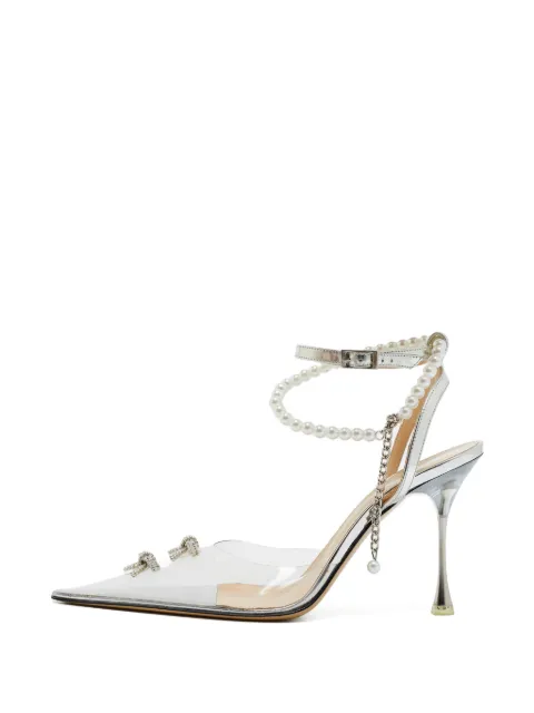 MACH & MACH Matilda crystal double-bow pumps