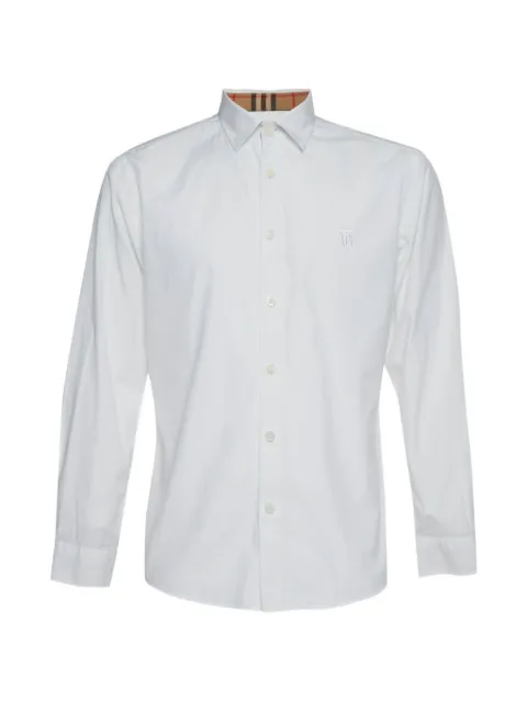 Burberry Pre-Owned logo-embroidered shirt