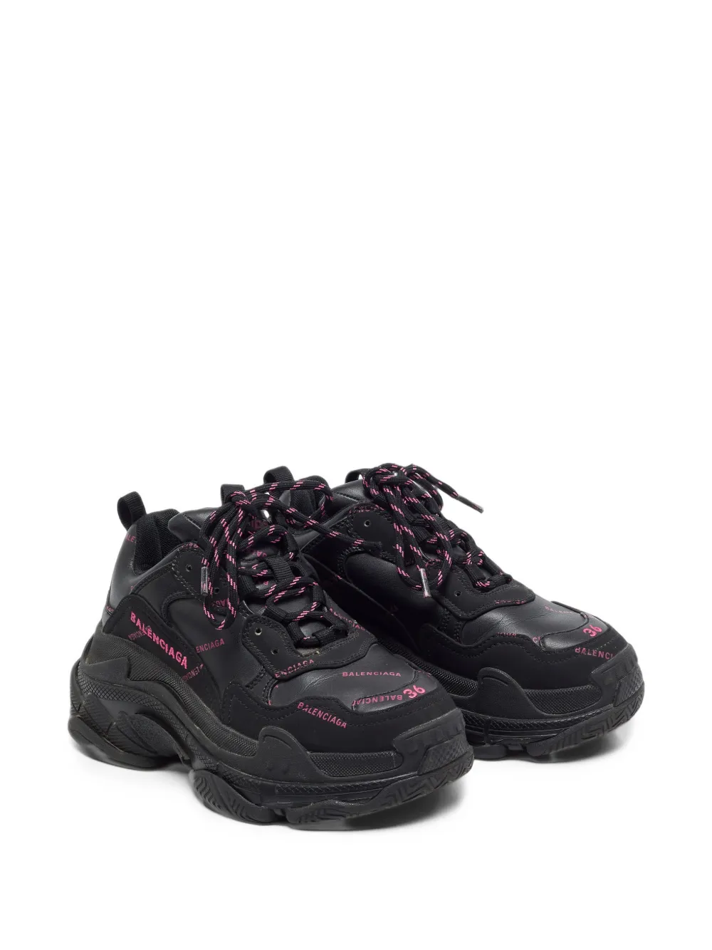 Balenciaga Pre-Owned Triple S Clear sneakers - Schwarz