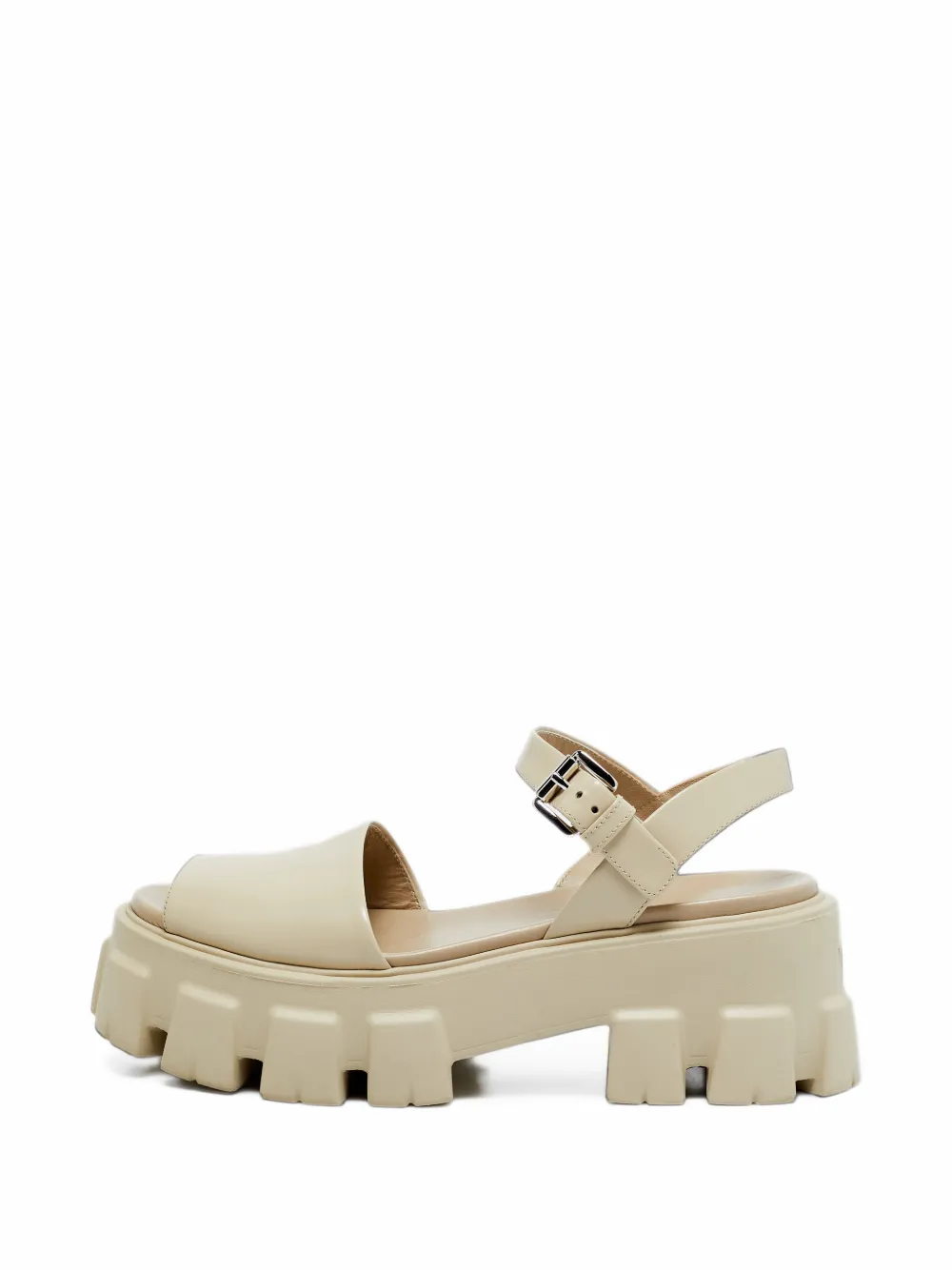 Prada Pre-Owned Monolith lug-sole sandals - Nude