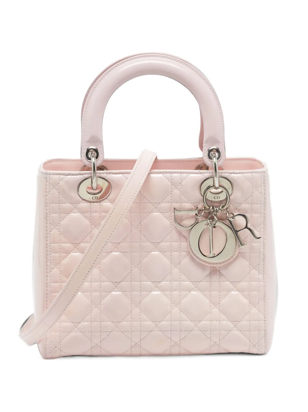 Christian Dior Pre-Owned 2014 medium Lady Dior two-way handbag - Rosa