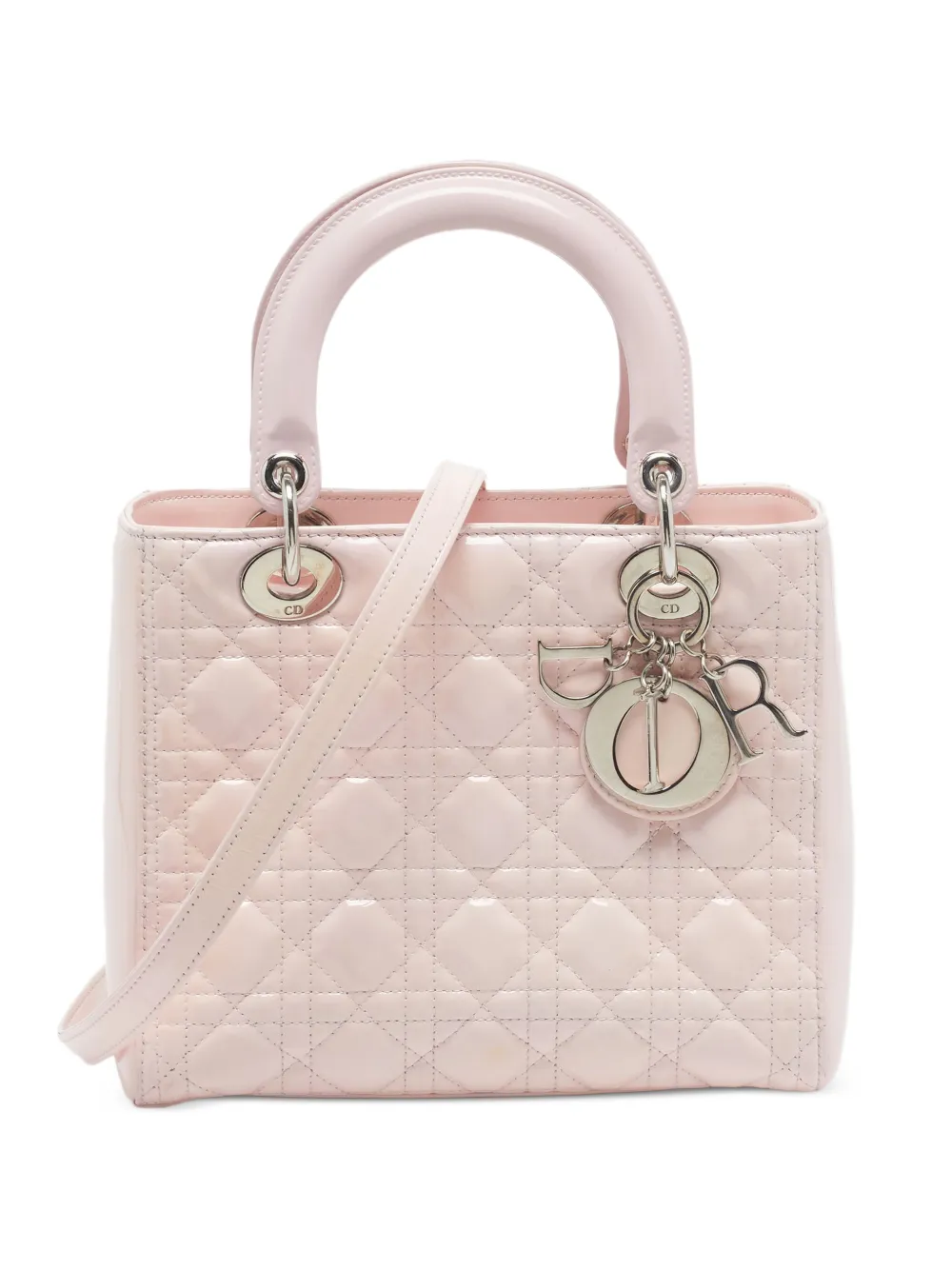 Christian Dior Pre-Owned 2014 medium Lady Dior two-way handbag - Rosa