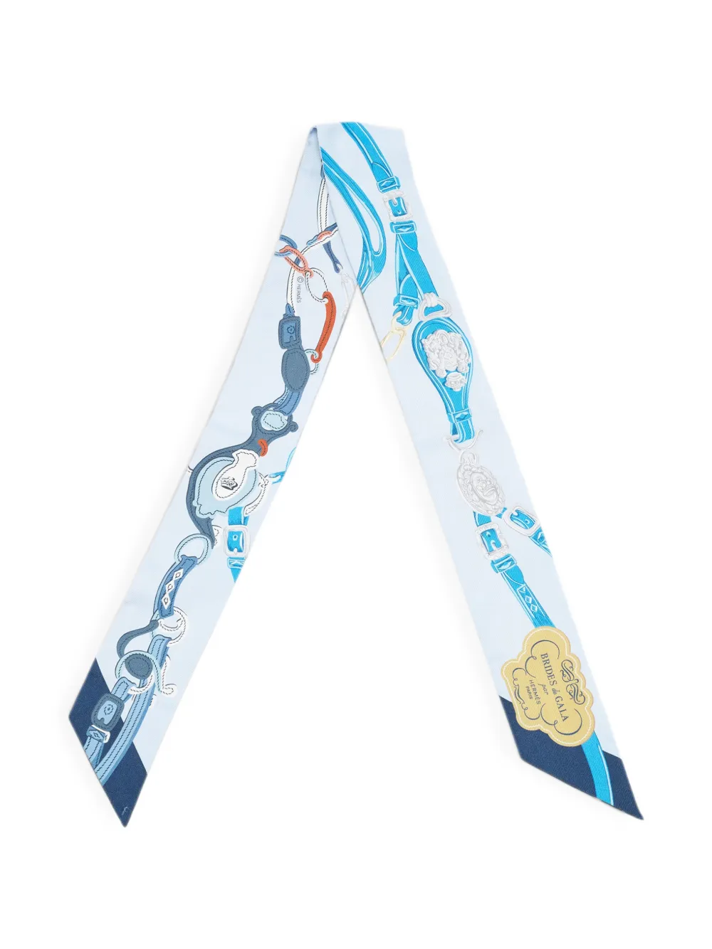 Hermès Pre-Owned Brides de Gala Twilly scarf - Blau