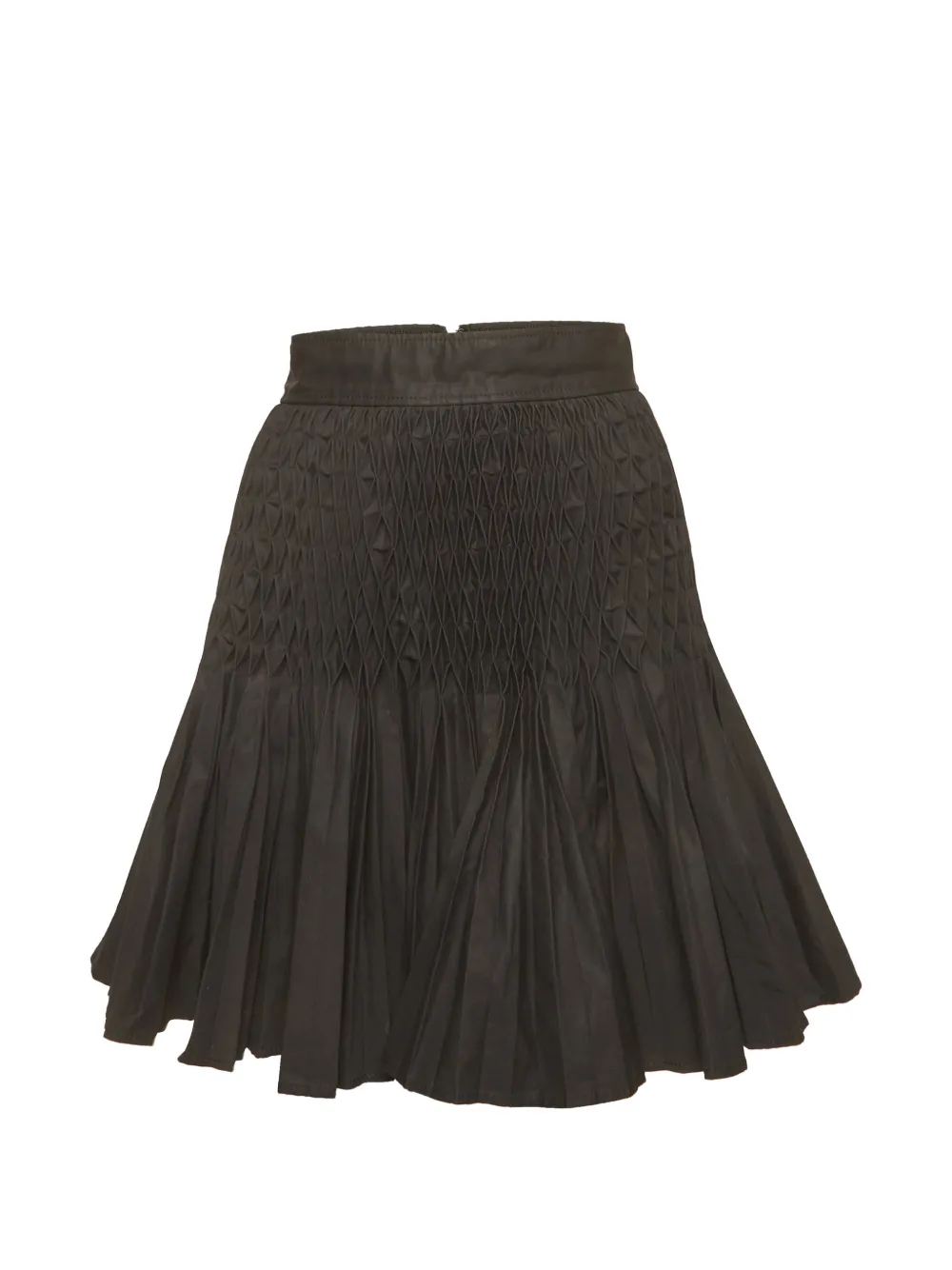 Christian Dior Pre-Owned plissé-effect cotton mini skirt - Schwarz