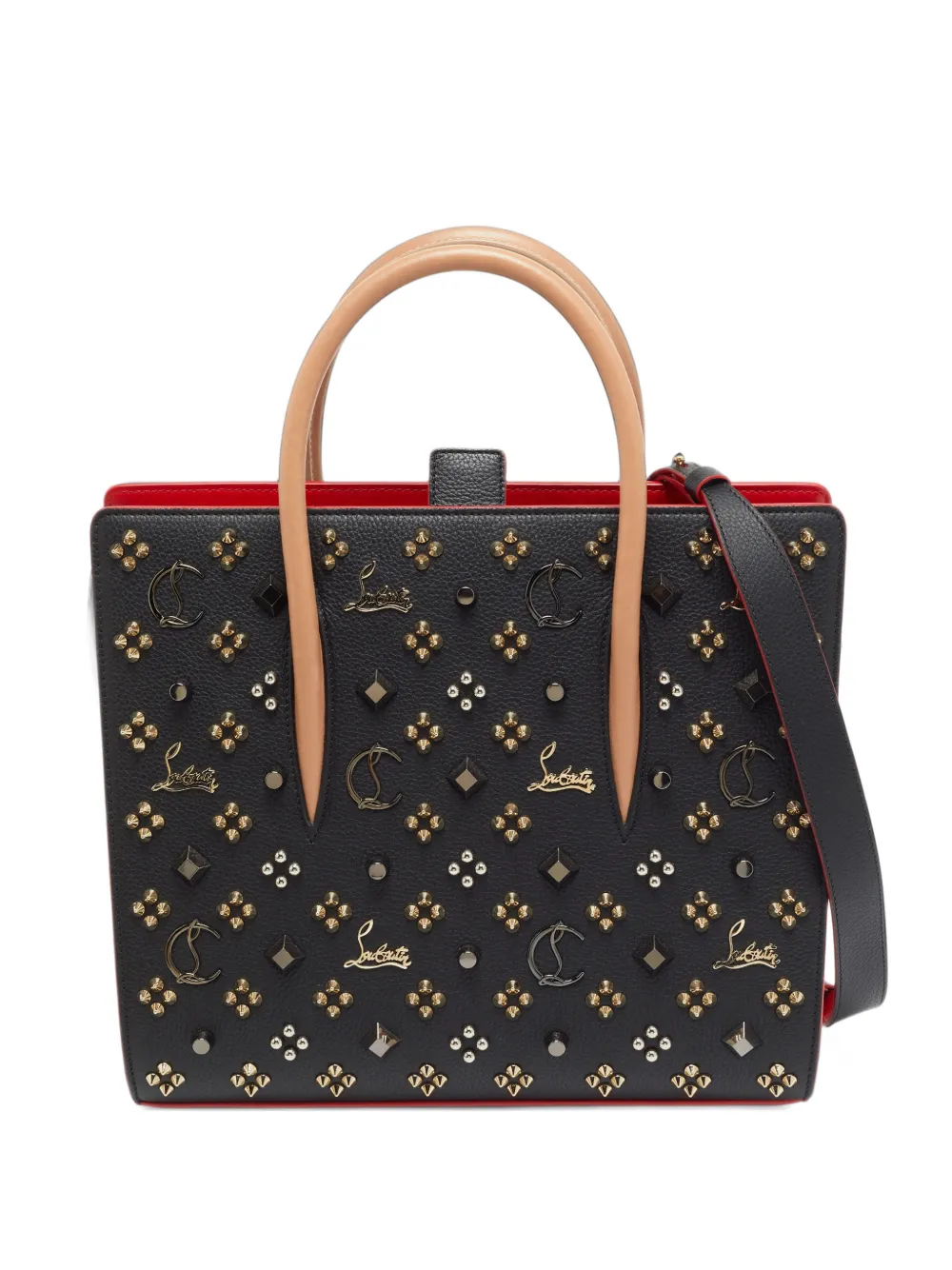 Christian Louboutin Pre-Owned Paloma Tote Bag aus Leder mit Nieten - Schwarz