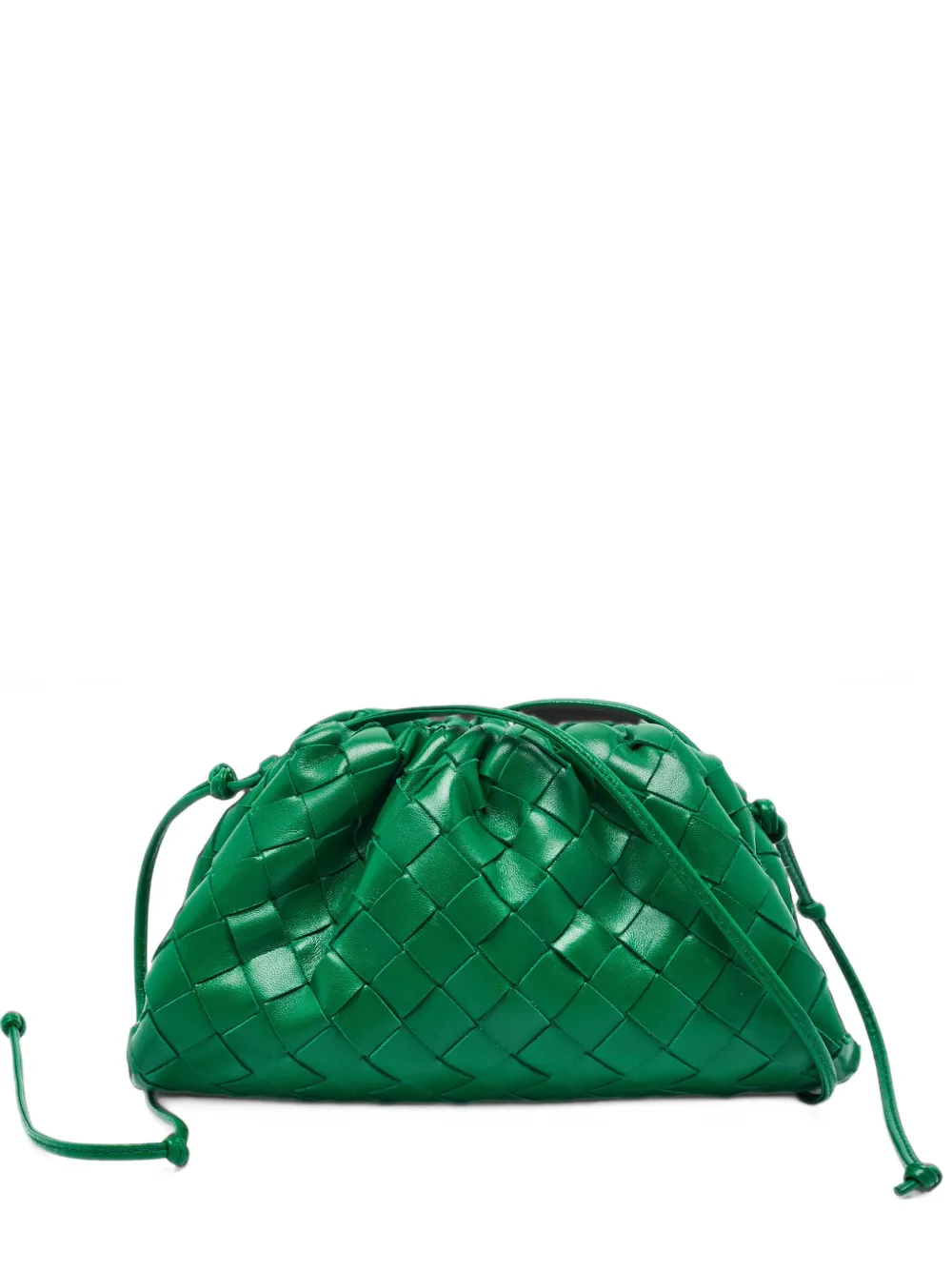 Bottega Veneta Pre-Owned The Pouch Intrecciato clutch bag - Grün